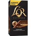 LOR ESPRESSO NESPRESSO COMPATIBLE COFFEE CAPSULES COLOMBIA PACK 10