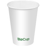 BIOPAK BIOCUP COLD PAPER CUP 200ML WHITE PACK 50