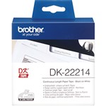 BROTHER DK22214 CONTINUOUS PAPER LABEL ROLL 12MM X 3048M WHITE