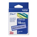 BROTHER TZE541 LAMINATED LABELLING TAPE 18MM BLACK ON BLUE