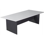 RAPID WORKER BOARDROOM TABLE 2400 X 1200MM WHITEIRONSTONE