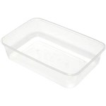 CAPRI MICROWAVABLE CONTAINERS RECTANGLE 650ML PACK 50