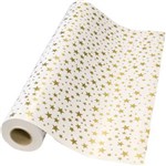 RAINBOW CLUB ROLL 80GSM 500MM X 60M PRINTED GOLD STAR