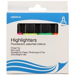 INITIATIVE HIGHLIGHTER CHISEL ASSORTED WALLET 4