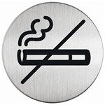 DURABLE PICTOGRAM SIGN NO SMOKING 83MM STAINLESS STEEL