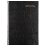 CUMBERLAND 52ECBK CASEBOUND DIARY 2 DAYS TO PAGE A5 BLACK
