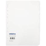 INITIATIVE DIVIDERS MANILLA 10TAB A4 WHITE