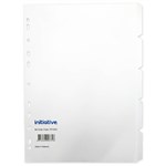 INITIATIVE DIVIDERS MANILLA 5TAB A4 WHITE
