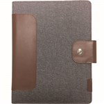COLLINS CH2 COMPACT COMPENDIUM MAGNETIC CLOSURE WITH NOTEPAD QUARTO 260 X 210MM GREY
