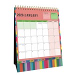 COLLINS EDGE RAINBOW DESK CALENDAR EDDC MONTH TO VIEW 220 X 175MM