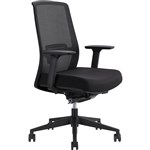 DAL JIRRA SIDE CONTROL SYNCHRO HIGH MESH BACK ARMS BLACK BACK AND SEAT