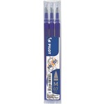 PILOT BLSFR7 FRIXION ERASABLE ROLLERBALL GEL REFILL MEDIUM 07MM BLUE PACK 3