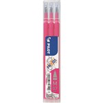 PILOT BLSFR7 FRIXION ERASABLE ROLLERBALL GEL REFILL MEDIUM 07MM PINK PACK 3