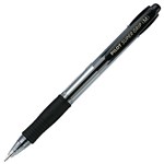PILOT SUPER GRIP RETRACTABLE BALLPOINT PEN MEDIUM 10MM BLACK