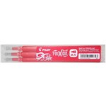 PILOT BLSFR5 FRIXION ERASABLE ROLLERBALL GEL REFILL FINE 05MM RED PACK 3