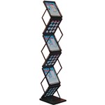 DEFLECTO PORTABLE CONCERTINA DISPLAY STAND A4 BLACK