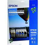 EPSON S041332 PREMIUM SEMIGLOSS PHOTO PAPER 251GSM A4 WHITE PACK 20