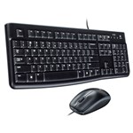 LOGITECH MK120 WIRED KEYBOARD AND MOUSE COMBO BLACK