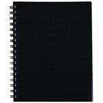 SPIRAX 511 NOTEBOOK 7MM RULED HARD COVER SPIRAL BOUND 200 PAGE 225 X 175MM BLACK