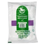 ENVIROCHOICE BIN LINER DEGRADEABLE HIGH DENSITY 27 LITRE CLEAR PACK 50