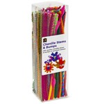 EDUCATIONAL COLOURS CHENILLE STEMS AND BUMPS 300MM ASSORTED PACK 200