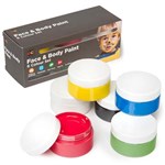 EDUCATIONAL COLOURS FACE AND BODY PAINT 50ML ASSORTED PACK 6
