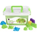 EDUCATIONAL COLOURS SENSORY MAGIC SAND 2KG GREEN WITH MOULDS