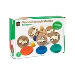 EDUCATIONAL COLOURS WOODEN DOUGH STAMPS DINOSAURS BOX 6