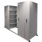 APC EZISLIDE AISLE SAVER 4 BAY 5 SHELVES 2750 X 2175 X 900 X 400MM CYBER GREY