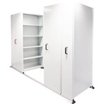 APC EZISLIDE AISLE SAVER 6 BAY 5 SHELVES 3500 X 2175 X 900 X 400MM WHITE