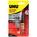 UHU SUPER GLUE CONTROL 3G BLISTER CLEAR