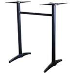 ASTORIA BAR TABLE BASE TWIN WEIGHTED BLACK POWDERCOAT