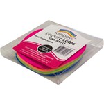 RAINBOW KINDER SHAPES PAPER CIRCLES 85GSM 120MM FLURO ASSORTED PACK 100