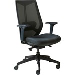 RAPIDLINE ARCO CHAIR HIGH MESH BACK ARMS BLACK
