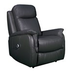 RAPIDLINE HOME ELEVATE ASCOT LIFT CHAIR DUAL MOTOR MEDIUM LEATHER BLACK