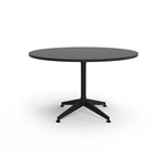 RAPIDLINE TYPHOON MEETING TABLE 4 STAR ROUND 1200MM BLACK TOP AND BLACK PC ALL OVER FRAME
