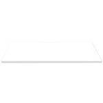 RAPIDLINE SCREEN SCALLOPED DESK TOP 1500 X 750 NATURAL WHITE