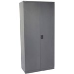 RAPIDLINE GO SWING DOOR CUPBOARD 3 SHELVES 910 X 450 X 1830MM GRAPHITE RIPPLE