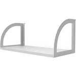RAPID INFINITY DELUXE SCREEN HUNG SHELF 600 X 270 X 250MM NATURAL WHITEWHITE
