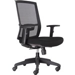RAPIDLINE KAL TASK CHAIR MEDIUM MESH BACK ARMS BLACK