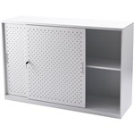 RAPIDLINE GO PERFORATED SLIDING DOOR CUPBOARD WHITE CHINA