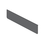 RAPIDLINE ARCH PERFORATED MODESTY PANEL 1600 X 300 X 20MM BLACK