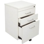 RAPID SPAN MOBILE PEDESTAL 3DRAWER LOCKABLE 690 X 465 X 447MM WHITE