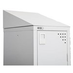 GO STEEL LOCKER ADDITIONAL SLOPING TOP 300 X 270MM SILVER GREY