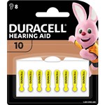 DURACELL SIZE 10 EASYTAB HEARING AID ZINC AIR COIN 145V BATTERY PACK 8