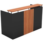 OM RECEPTION COUNTER DESK 1800 X 750 X 1100MM CHERRYCHARCOAL