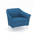 VENICE FABRIC SOFA CHAIR SINGLE SEATER BLUE