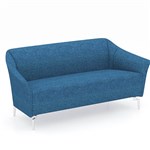 VENICE FABRIC SOFA CHAIR TWO SEATER FABRIC BLUE