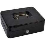 ITALPLAST DELUXE METAL CASH BOX 160 X 200 X 90MM BLACK