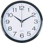 ITALPLAST WALL CLOCK 430MM WHITE  BLACK